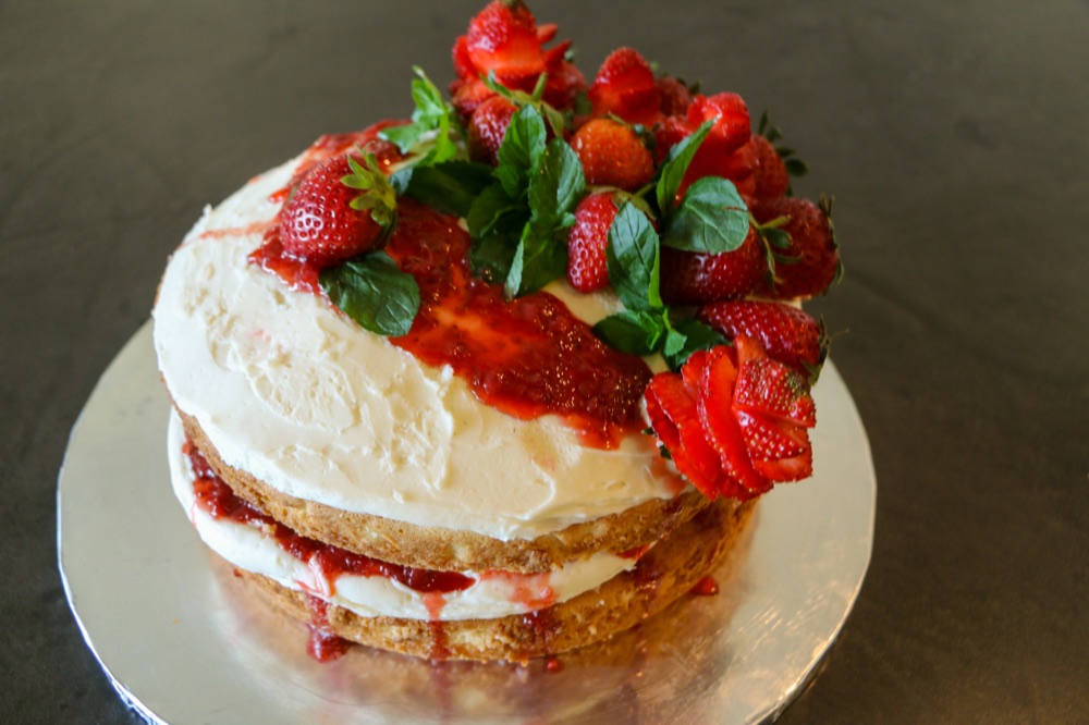 Strawberry shortcake from Stella’s bakery